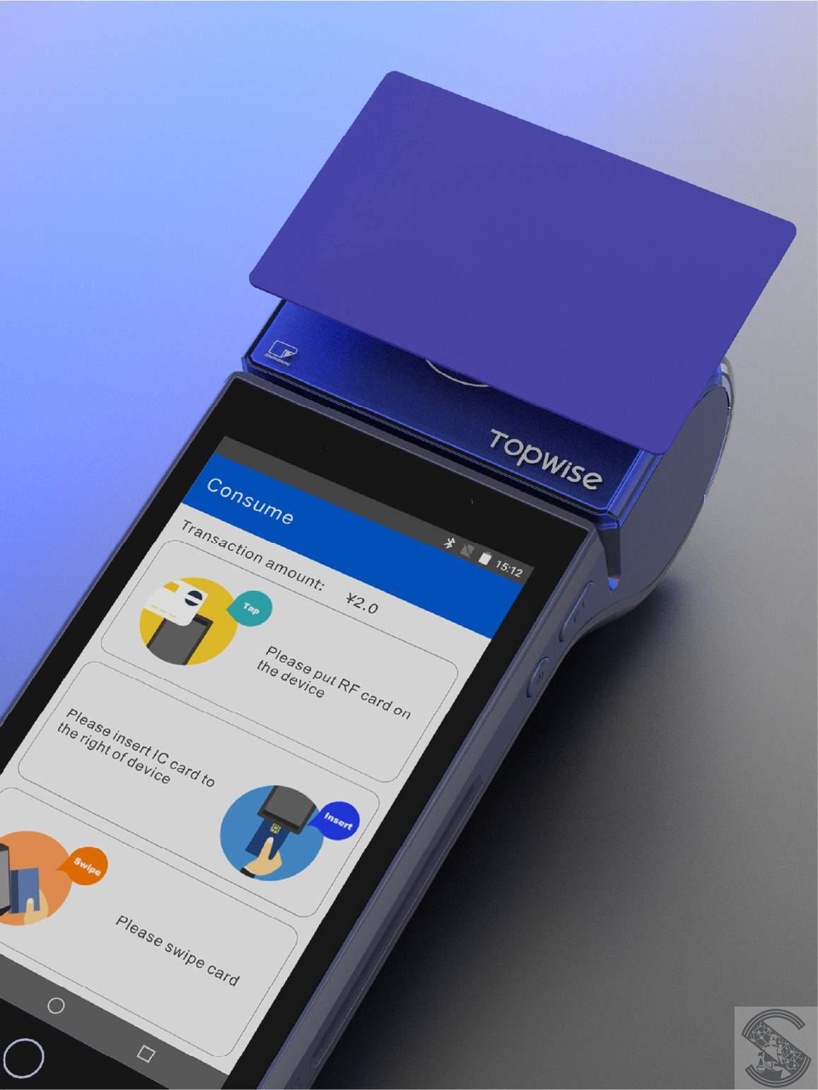 دستگاه کشلس تاپ وایز تی 1 - Cashless Topwise T1